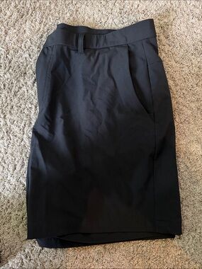 Fabletics Men's Black Flat-Front Performance Shorts